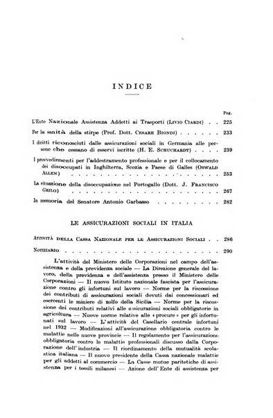 Le assicurazioni sociali pubblicazione della Cassa nazionale per le assicurazioni sociali