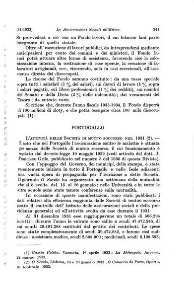 Le assicurazioni sociali pubblicazione della Cassa nazionale per le assicurazioni sociali