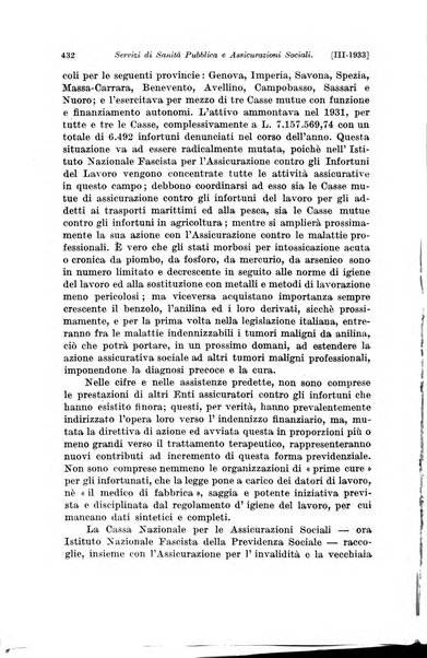 Le assicurazioni sociali pubblicazione della Cassa nazionale per le assicurazioni sociali