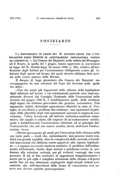 Le assicurazioni sociali pubblicazione della Cassa nazionale per le assicurazioni sociali