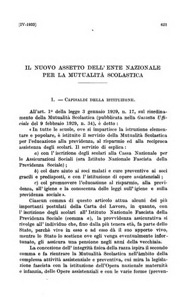 Le assicurazioni sociali pubblicazione della Cassa nazionale per le assicurazioni sociali