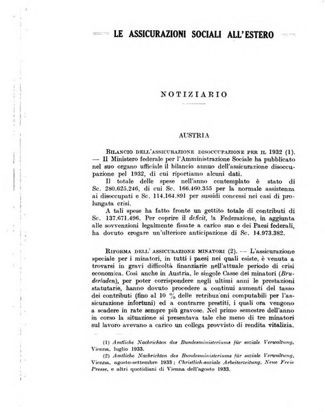 Le assicurazioni sociali pubblicazione della Cassa nazionale per le assicurazioni sociali