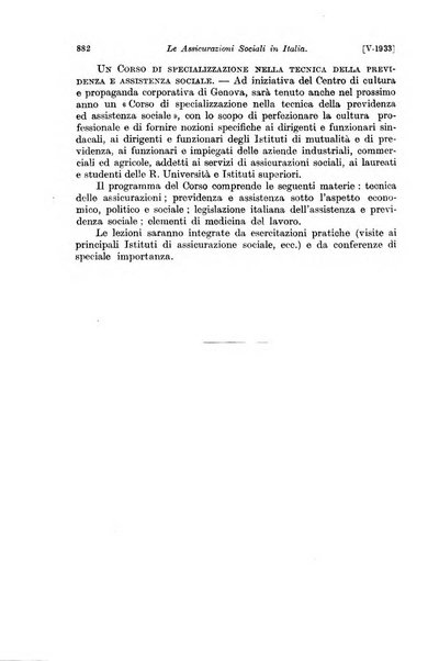 Le assicurazioni sociali pubblicazione della Cassa nazionale per le assicurazioni sociali