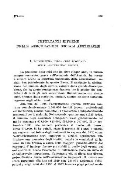 Le assicurazioni sociali pubblicazione della Cassa nazionale per le assicurazioni sociali