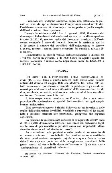 Le assicurazioni sociali pubblicazione della Cassa nazionale per le assicurazioni sociali