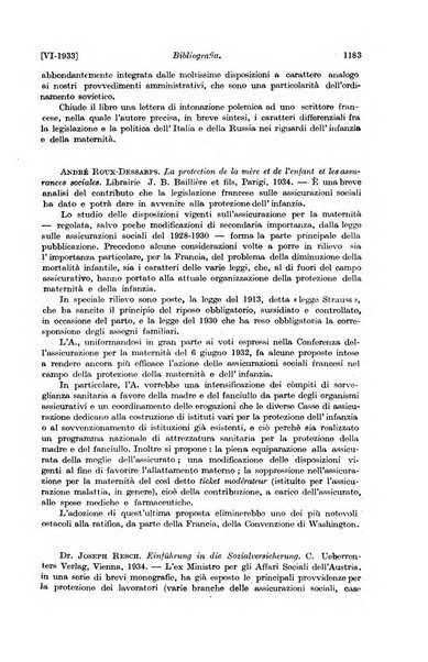 Le assicurazioni sociali pubblicazione della Cassa nazionale per le assicurazioni sociali