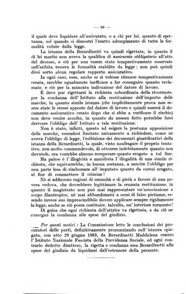 Le assicurazioni sociali pubblicazione della Cassa nazionale per le assicurazioni sociali