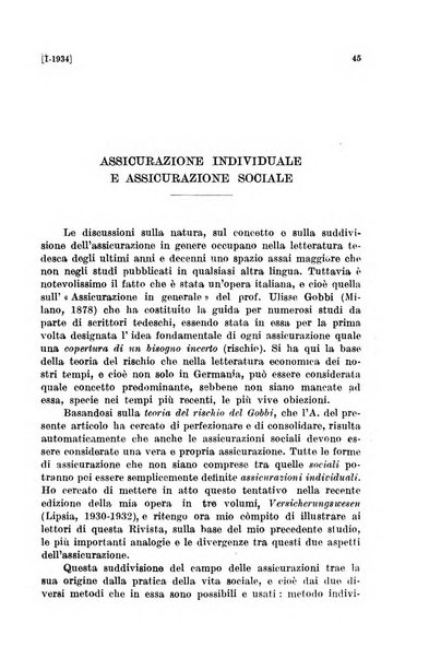 Le assicurazioni sociali pubblicazione della Cassa nazionale per le assicurazioni sociali