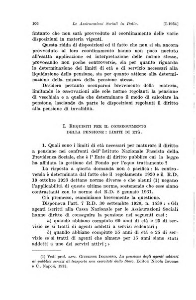 Le assicurazioni sociali pubblicazione della Cassa nazionale per le assicurazioni sociali