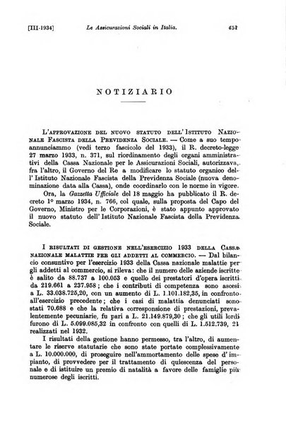 Le assicurazioni sociali pubblicazione della Cassa nazionale per le assicurazioni sociali