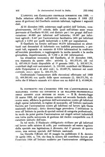 Le assicurazioni sociali pubblicazione della Cassa nazionale per le assicurazioni sociali