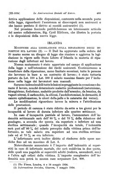 Le assicurazioni sociali pubblicazione della Cassa nazionale per le assicurazioni sociali