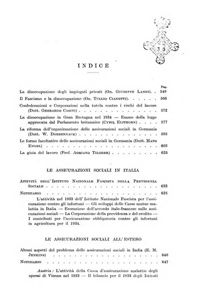 Le assicurazioni sociali pubblicazione della Cassa nazionale per le assicurazioni sociali