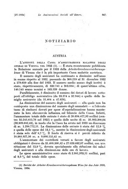 Le assicurazioni sociali pubblicazione della Cassa nazionale per le assicurazioni sociali