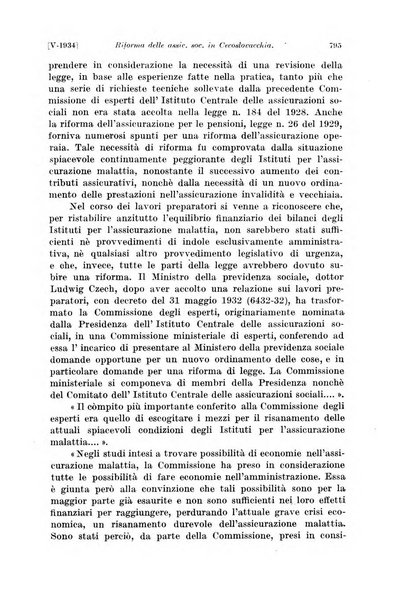 Le assicurazioni sociali pubblicazione della Cassa nazionale per le assicurazioni sociali