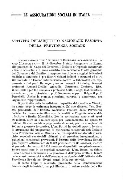 Le assicurazioni sociali pubblicazione della Cassa nazionale per le assicurazioni sociali