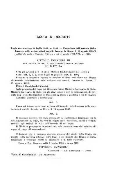 Le assicurazioni sociali pubblicazione della Cassa nazionale per le assicurazioni sociali