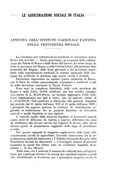 Le assicurazioni sociali pubblicazione della Cassa nazionale per le assicurazioni sociali