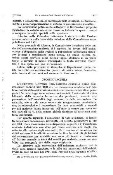 Le assicurazioni sociali pubblicazione della Cassa nazionale per le assicurazioni sociali