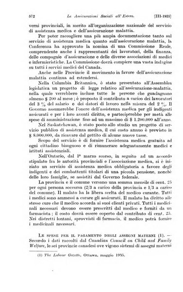 Le assicurazioni sociali pubblicazione della Cassa nazionale per le assicurazioni sociali