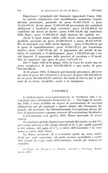 Le assicurazioni sociali pubblicazione della Cassa nazionale per le assicurazioni sociali