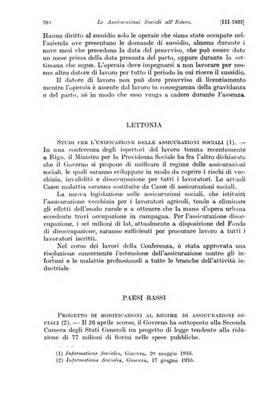 Le assicurazioni sociali pubblicazione della Cassa nazionale per le assicurazioni sociali