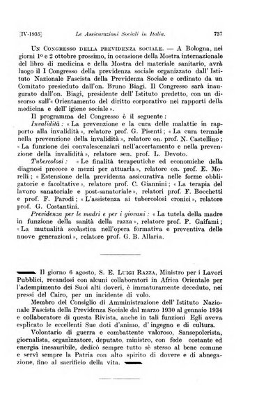 Le assicurazioni sociali pubblicazione della Cassa nazionale per le assicurazioni sociali