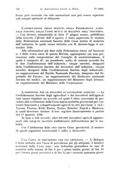 Le assicurazioni sociali pubblicazione della Cassa nazionale per le assicurazioni sociali