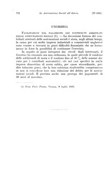 Le assicurazioni sociali pubblicazione della Cassa nazionale per le assicurazioni sociali