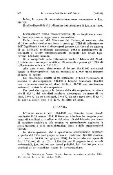 Le assicurazioni sociali pubblicazione della Cassa nazionale per le assicurazioni sociali