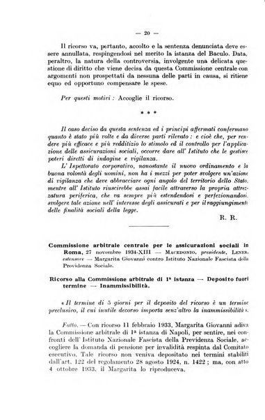 Le assicurazioni sociali pubblicazione della Cassa nazionale per le assicurazioni sociali