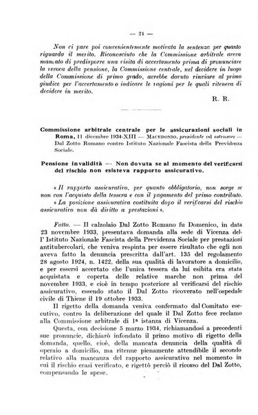 Le assicurazioni sociali pubblicazione della Cassa nazionale per le assicurazioni sociali