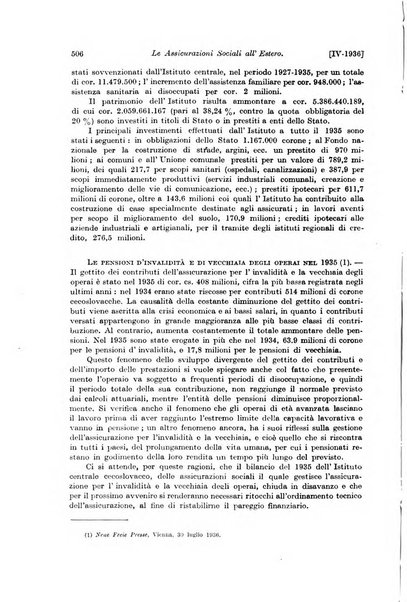 Le assicurazioni sociali pubblicazione della Cassa nazionale per le assicurazioni sociali