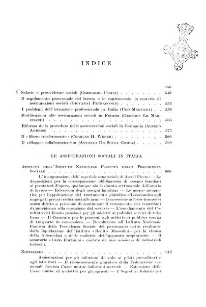 Le assicurazioni sociali pubblicazione della Cassa nazionale per le assicurazioni sociali