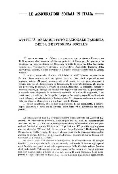 Le assicurazioni sociali pubblicazione della Cassa nazionale per le assicurazioni sociali