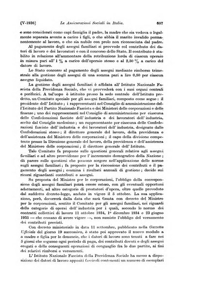 Le assicurazioni sociali pubblicazione della Cassa nazionale per le assicurazioni sociali