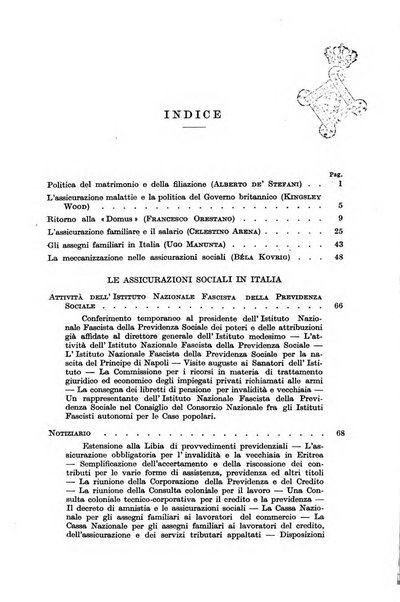 Le assicurazioni sociali pubblicazione della Cassa nazionale per le assicurazioni sociali