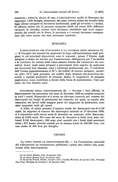 Le assicurazioni sociali pubblicazione della Cassa nazionale per le assicurazioni sociali