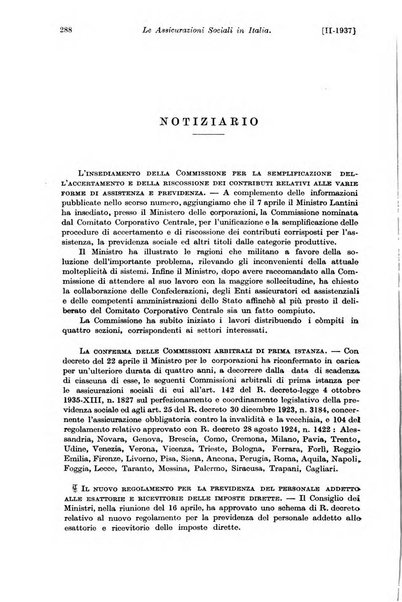 Le assicurazioni sociali pubblicazione della Cassa nazionale per le assicurazioni sociali