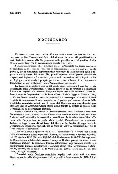 Le assicurazioni sociali pubblicazione della Cassa nazionale per le assicurazioni sociali