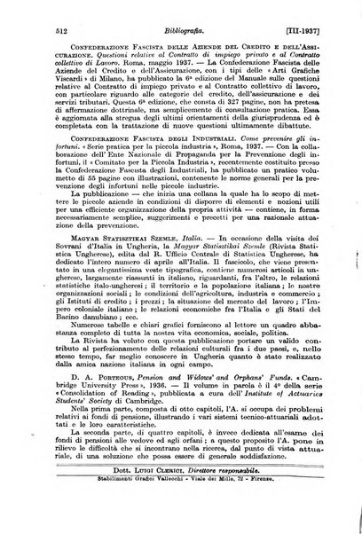 Le assicurazioni sociali pubblicazione della Cassa nazionale per le assicurazioni sociali