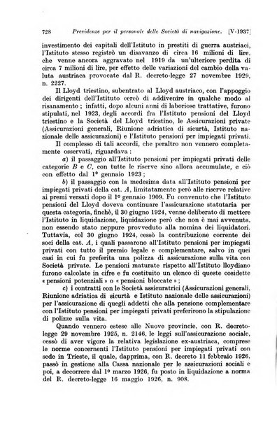 Le assicurazioni sociali pubblicazione della Cassa nazionale per le assicurazioni sociali