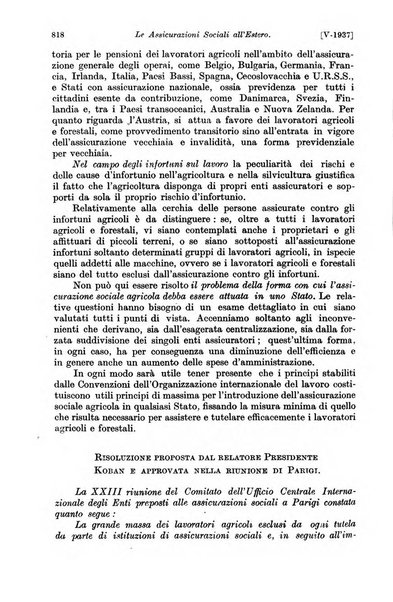 Le assicurazioni sociali pubblicazione della Cassa nazionale per le assicurazioni sociali