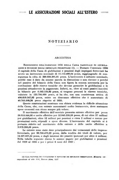 Le assicurazioni sociali pubblicazione della Cassa nazionale per le assicurazioni sociali