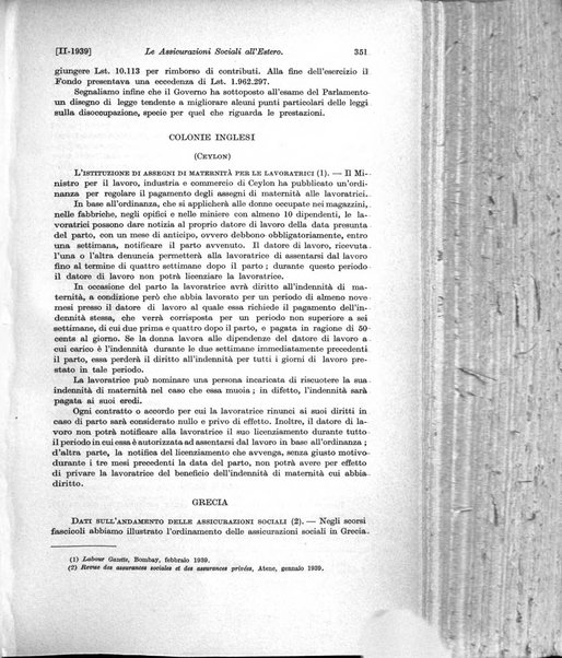 Le assicurazioni sociali pubblicazione della Cassa nazionale per le assicurazioni sociali