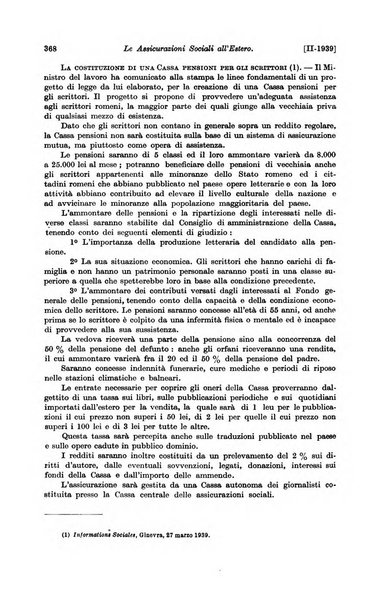 Le assicurazioni sociali pubblicazione della Cassa nazionale per le assicurazioni sociali