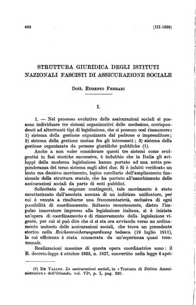 Le assicurazioni sociali pubblicazione della Cassa nazionale per le assicurazioni sociali