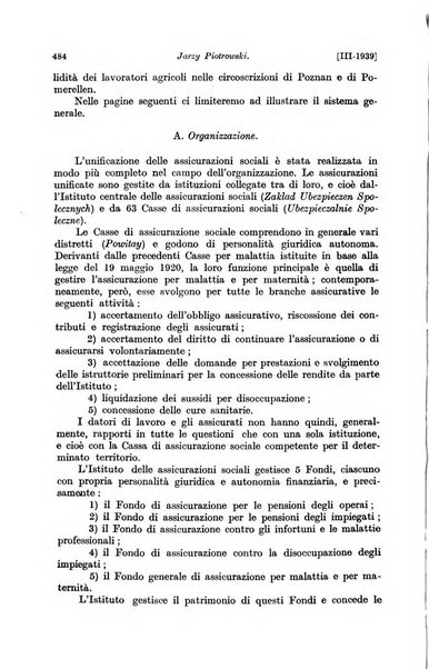 Le assicurazioni sociali pubblicazione della Cassa nazionale per le assicurazioni sociali