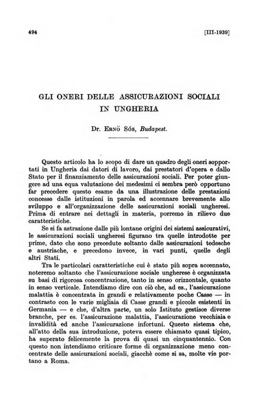 Le assicurazioni sociali pubblicazione della Cassa nazionale per le assicurazioni sociali