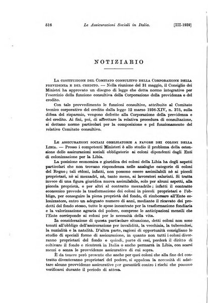 Le assicurazioni sociali pubblicazione della Cassa nazionale per le assicurazioni sociali